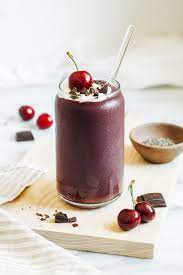 chocolate cherry protein smoothie