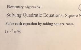 Solved Elementary Algebra Skill Solving