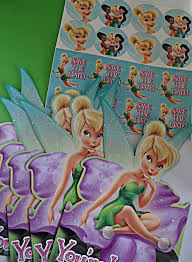 Tinkerbell Party Invites Girls Disney Fairy Themed Birthday Invitations