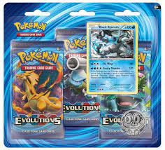 Buy Pokemon TCG: XY EVolutions, Blister Pack Containing 3 Booster Packs And  Featuring Holographic Black Kyurem With Collector's Coin Online at Low  Prices in India - Amazon.in
