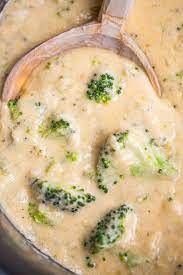 slow cooker broccoli cheese soup