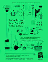 Beautification Day Color Flyer Will Rogers Learning
