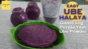 ube jam using purple yam powder