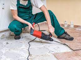 remove tile from a concrete floor