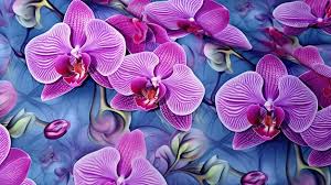 beautiful orchids 3d wallpaper purple
