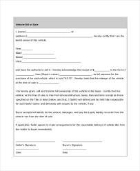 Sample Bill Of Sale Car Form 7 Free Documents In Pdf Doc
