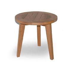 Teak Outdoor Round End Table Olympia