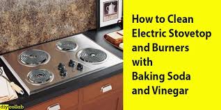 Clean Electric Stove Top And Burners