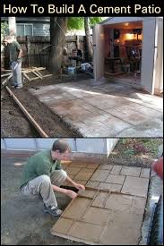 Cement Patio Diy Concrete Patio Patio