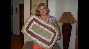 crochet rectangle rag rug tutorial part