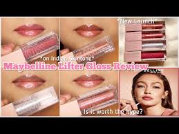 maybelline lifter gloss swatches