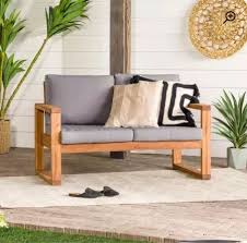 Outdoor Loveseat Teak Patio Furniture