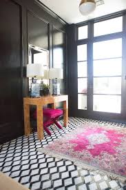bold pink and navy rugs for home decor