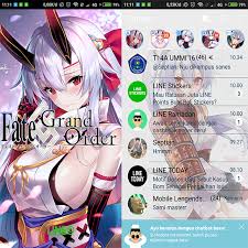 Download free anime android themes to your android phone and tablet. Update Tema Line Unofficial Fate Grand Anime Themes Line For Android Facebook