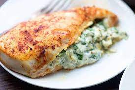 Baked Stuffed Chicken Breast With Creamy Spinach Recipe Fmc gambar png
