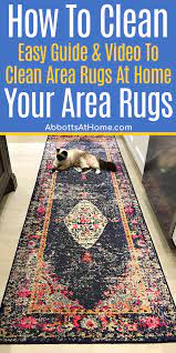 how to clean area rugs at home easy