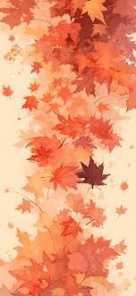 red autumn leaves pattern wallpapers
