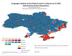 Russian is also spoken as a second language by most ukrainian speakers. Languages Of Each Ukrainian District Then Maps On The Web Map History Cartography