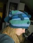 Blue Fish Crochet Hat by LittleWhiteRaven on deviantART - blue_fish_crochet_hat_by_littlewhiteraven-d5rrhl8
