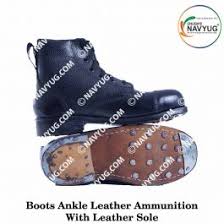 boots ankle leather ammunition with