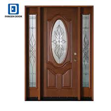 fangda oval glass fiberglass entry door