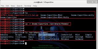 change install theme in kali linux