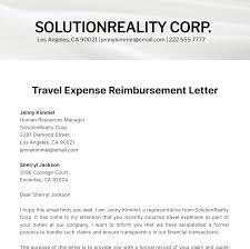 travel expense reimburt request