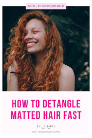 how to untangle matted hair fast