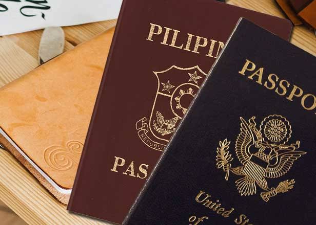 Philippine and US passports