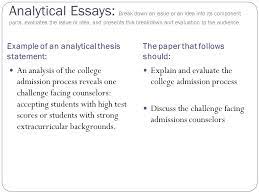 how to write an ytical essay