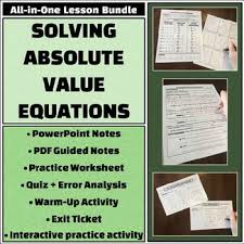 Solving Absolute Value Equations All