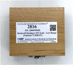 nist2816 rockwell hardness 15n scale