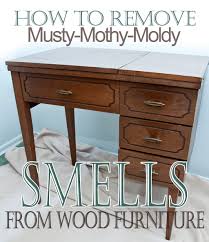 moldy smells from wood furniture