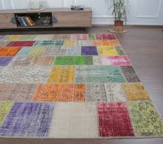 eyiz colorful patchwork rug rugser