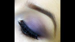 prom makeup tutorial purple smokey