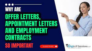 offer letters appointment letters
