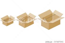 inside size of cardboard box stock