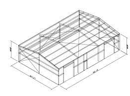 Pre Engineered 40x60 Metal Building