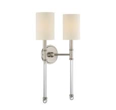 Fremont 2 Light Wall Sconce In Satin Nickel