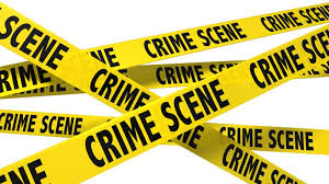 wall of crime scene tape