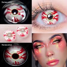 1pair anime contact lenses for eyes