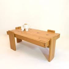 Solid Pine Wood Coffee Table From The