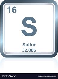 Chemical Element Sulfur From The Periodic Table