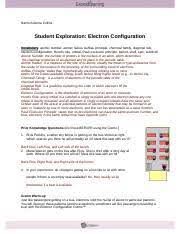 Most atoms are stable with a configuration of eight valence electrons. M2l3m1electronconfigurationgizmo Ariannacollins Name Arianna Collins Student Exploration Electron Configuration Ncvps Chemistry Fall 2014 Vocabulary Course Hero
