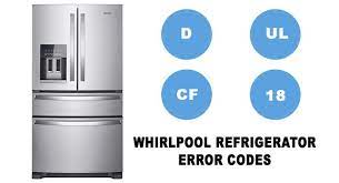 Refrigerator compartment thermistor (temperature sensor) failure. Whirlpool Refrigerator Error Codes Appliance Parts Canada