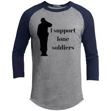 Youth Sporty T Shirt I Support Lone Soldiers
