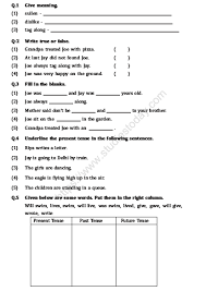 The content is designed based on global curriculum and provides the required fundamental skills applied in every board for your child. Cbse Class 2 English Practice Worksheet Set J Practice Worksheet For English