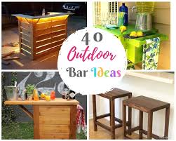 40 Diy Outdoor Bar Ideas Inexpensive