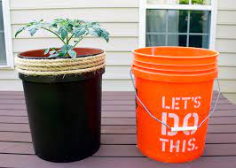 5 gallon bucket planter ideas. How To Make A Planter From A 5 Gallon Bucket Tag Tibby Design