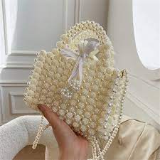 Сумки с жемчужинами и бусинами, женская маленькая сумка-тоут, Свадебный  вечерний клатч для невесты, роскошный элегантный женский кошелек |  AliExpress